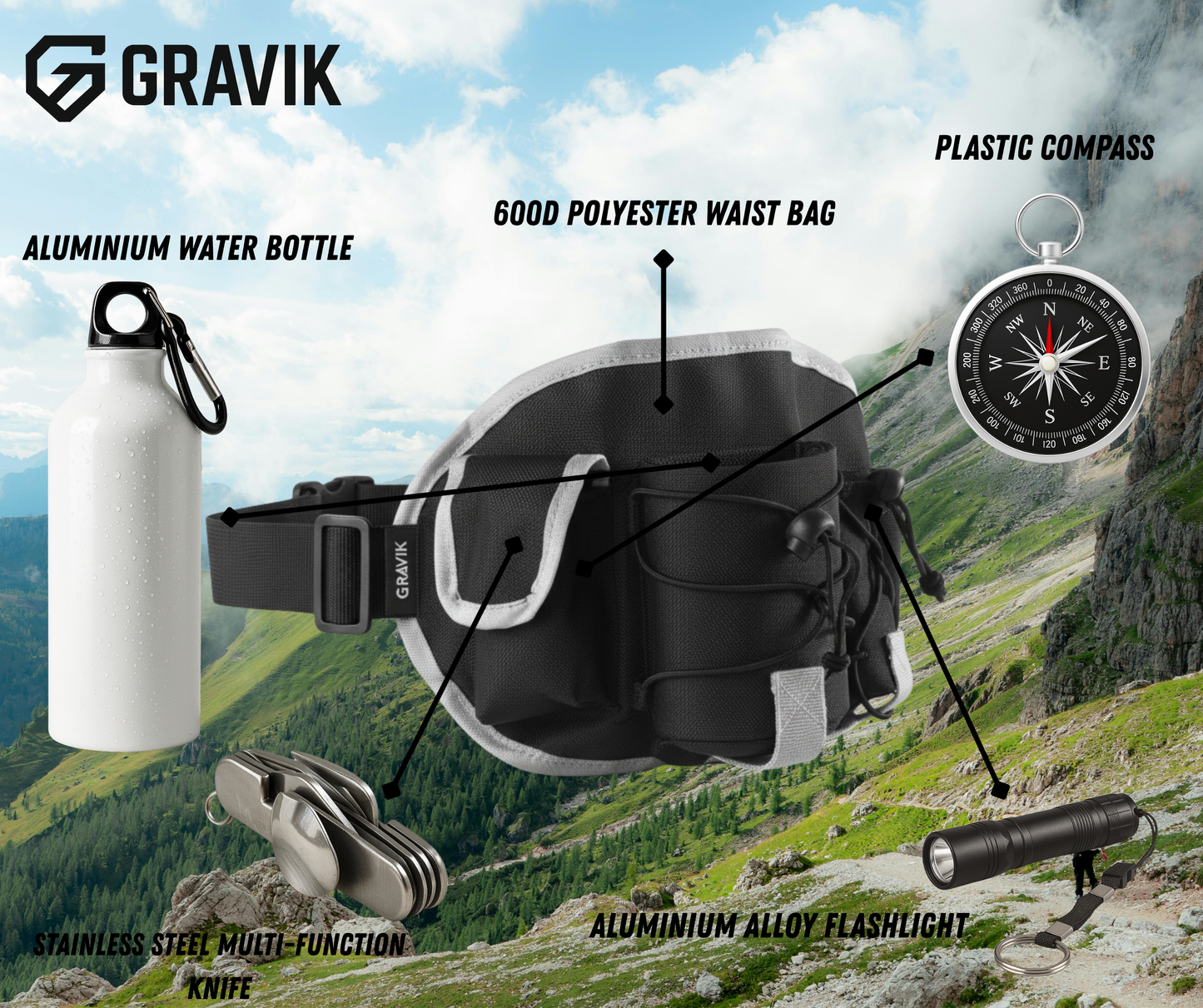 GRAVIK Adventure Hip Kit